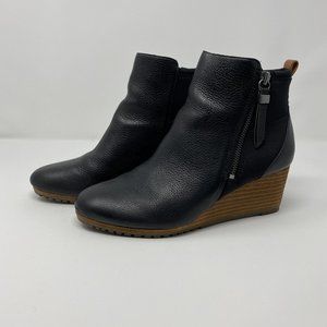Dr. Scholl's Countdown Wedge bootie Black Wide
